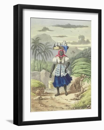 Milkwoman, Plate 10 from 'sketches of Character...', 1838-Isaac Mendes Belisario-Framed Giclee Print