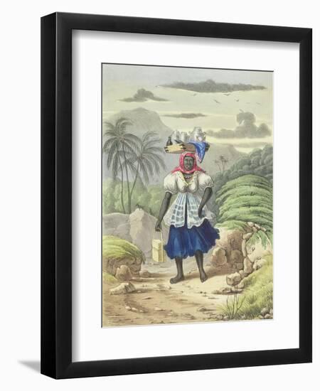 Milkwoman, Plate 10 from 'sketches of Character...', 1838-Isaac Mendes Belisario-Framed Giclee Print