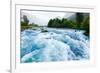 Milky Blue Glacial Water of Briksdal River in Norway-naumoid-Framed Photographic Print