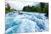 Milky Blue Glacial Water of Briksdal River in Norway-naumoid-Mounted Photographic Print