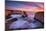 Milky Water Sunset at Shark Fin Cove, California Coast, Santa Cruz, Davenport-Vincent James-Mounted Photographic Print