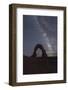 Milky Way above Delicate Arch, Arches National Park, Moab, Grand County, Utah, United States of Ame-Francesco Vaninetti-Framed Photographic Print