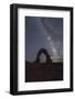 Milky Way above Delicate Arch, Arches National Park, Moab, Grand County, Utah, United States of Ame-Francesco Vaninetti-Framed Photographic Print