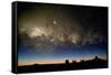 Milky Way And Observatories, Hawaii-David Nunuk-Framed Stretched Canvas