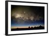 Milky Way And Observatories, Hawaii-David Nunuk-Framed Premium Photographic Print