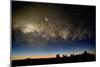 Milky Way And Observatories, Hawaii-David Nunuk-Mounted Photographic Print