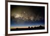 Milky Way And Observatories, Hawaii-David Nunuk-Framed Photographic Print