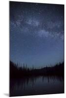 Milky Way and Stars over Upper Bernard Lake in the Seven Devil Mountains in Central Idaho-Ben Herndon-Mounted Photographic Print