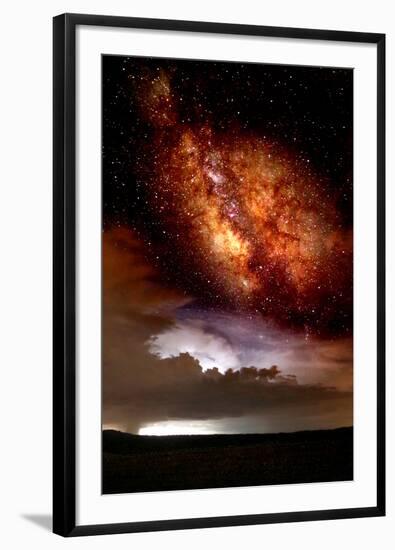 Milky Way and Thurderstorm-Douglas Taylor-Framed Photographic Print