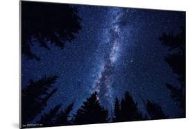 Milky Way At Night-Trends International-Mounted Poster