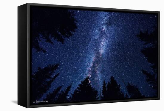 Milky Way At Night-Trends International-Framed Stretched Canvas