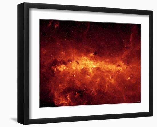 Milky Way Center Aglow with Dust-Stocktrek Images-Framed Photographic Print