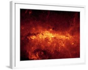 Milky Way Center Aglow with Dust-Stocktrek Images-Framed Photographic Print