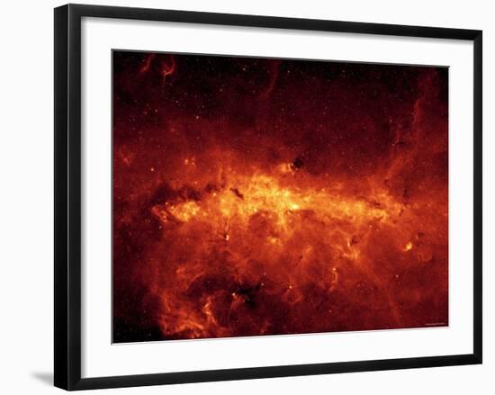 Milky Way Center Aglow with Dust-Stocktrek Images-Framed Photographic Print