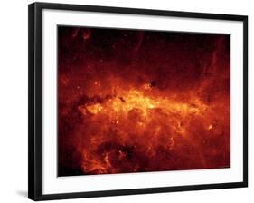 Milky Way Center Aglow with Dust-Stocktrek Images-Framed Photographic Print