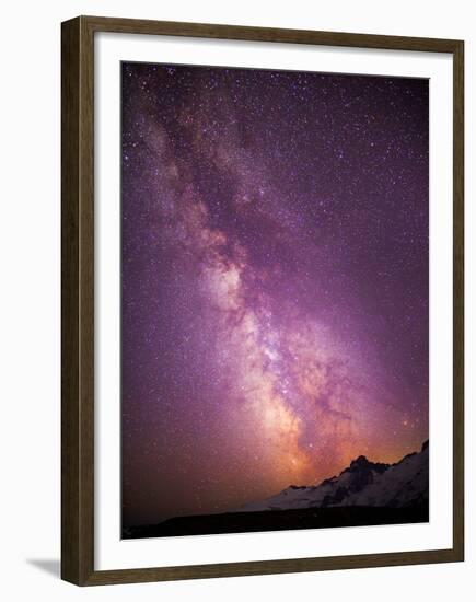 Milky Way (Constellation Sagittarius), Mt Rainier NP, Washington, USA-Gary Luhm-Framed Premium Photographic Print