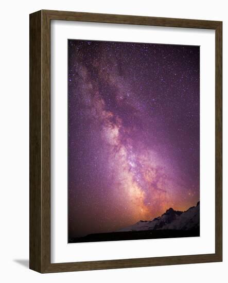 Milky Way (Constellation Sagittarius), Mt Rainier NP, Washington, USA-Gary Luhm-Framed Photographic Print