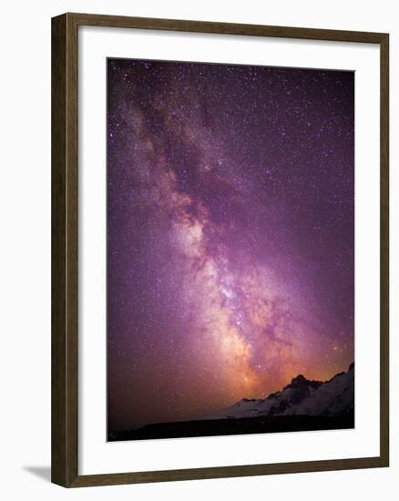 Milky Way (Constellation Sagittarius), Mt Rainier NP, Washington, USA-Gary Luhm-Framed Photographic Print