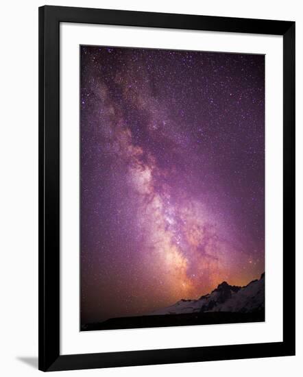 Milky Way (Constellation Sagittarius), Mt Rainier NP, Washington, USA-Gary Luhm-Framed Photographic Print