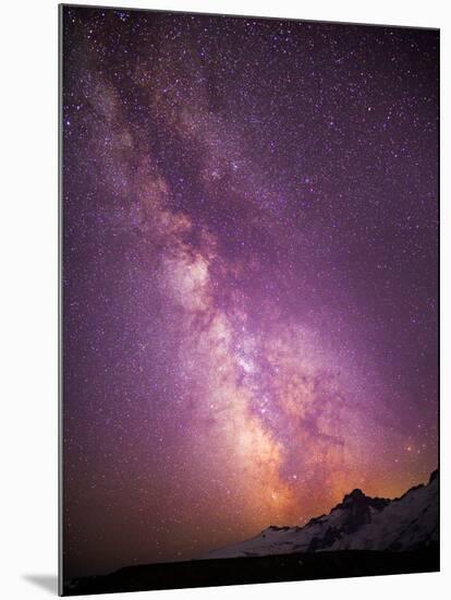 Milky Way (Constellation Sagittarius), Mt Rainier NP, Washington, USA-Gary Luhm-Mounted Photographic Print