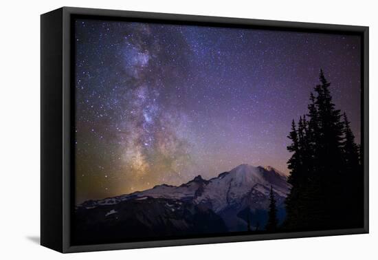 Milky Way (Constellation Sagittarius), Mt Rainier NP, Washington, USA-Gary Luhm-Framed Stretched Canvas