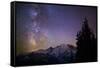 Milky Way (Constellation Sagittarius), Mt Rainier NP, Washington, USA-Gary Luhm-Framed Stretched Canvas