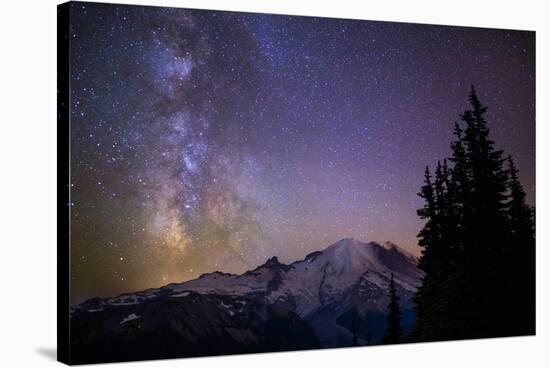 Milky Way (Constellation Sagittarius), Mt Rainier NP, Washington, USA-Gary Luhm-Stretched Canvas