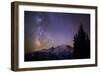 Milky Way (Constellation Sagittarius), Mt Rainier NP, Washington, USA-Gary Luhm-Framed Photographic Print