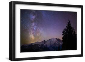 Milky Way (Constellation Sagittarius), Mt Rainier NP, Washington, USA-Gary Luhm-Framed Photographic Print