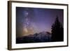 Milky Way (Constellation Sagittarius), Mt Rainier NP, Washington, USA-Gary Luhm-Framed Photographic Print