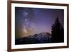 Milky Way (Constellation Sagittarius), Mt Rainier NP, Washington, USA-Gary Luhm-Framed Photographic Print