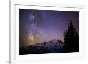 Milky Way (Constellation Sagittarius), Mt Rainier NP, Washington, USA-Gary Luhm-Framed Photographic Print