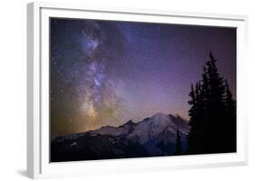 Milky Way (Constellation Sagittarius), Mt Rainier NP, Washington, USA-Gary Luhm-Framed Photographic Print