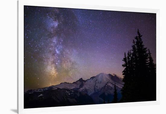 Milky Way (Constellation Sagittarius), Mt Rainier NP, Washington, USA-Gary Luhm-Framed Photographic Print