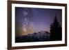 Milky Way (Constellation Sagittarius), Mt Rainier NP, Washington, USA-Gary Luhm-Framed Premium Photographic Print