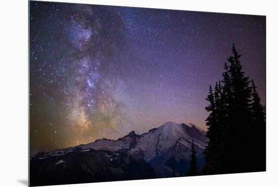 Milky Way (Constellation Sagittarius), Mt Rainier NP, Washington, USA-Gary Luhm-Mounted Premium Photographic Print