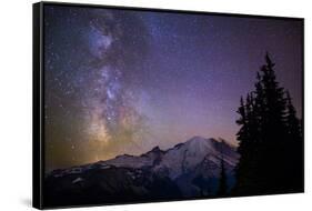 Milky Way (Constellation Sagittarius), Mt Rainier NP, Washington, USA-Gary Luhm-Framed Stretched Canvas