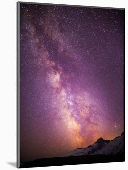 Milky Way (Constellation Sagittarius), Mt Rainier NP, Washington, USA-Gary Luhm-Mounted Photographic Print