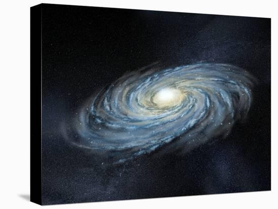 Milky Way Galaxy, Artwork-Henning Dalhoff-Stretched Canvas