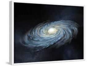 Milky Way Galaxy, Artwork-Henning Dalhoff-Framed Photographic Print