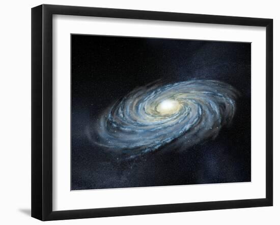 Milky Way Galaxy, Artwork-Henning Dalhoff-Framed Photographic Print