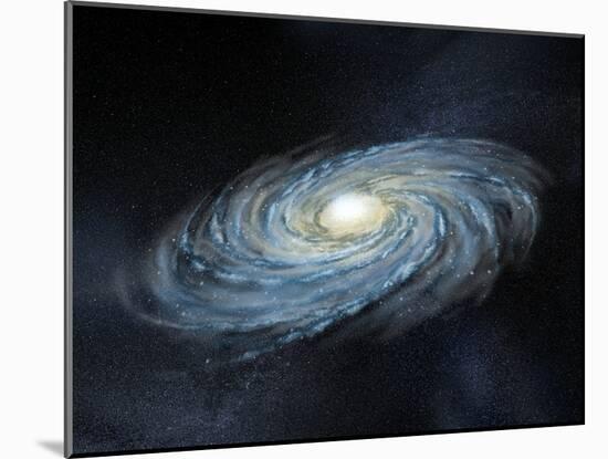 Milky Way Galaxy, Artwork-Henning Dalhoff-Mounted Photographic Print