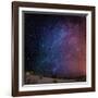 Milky Way Galaxy with Aurora Borealis or Northern Lights, Lapland, Sweden-Ragnar Th Sigurdsson-Framed Photographic Print