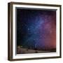 Milky Way Galaxy with Aurora Borealis or Northern Lights, Lapland, Sweden-Ragnar Th Sigurdsson-Framed Photographic Print