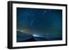 Milky Way Galaxy with Aurora Borealis or Northern Lights-Arctic-Images-Framed Premium Photographic Print