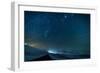 Milky Way Galaxy with Aurora Borealis or Northern Lights-Arctic-Images-Framed Premium Photographic Print