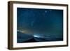 Milky Way Galaxy with Aurora Borealis or Northern Lights-Arctic-Images-Framed Photographic Print