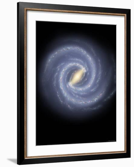 Milky Way Galaxy-Stocktrek Images-Framed Photographic Print