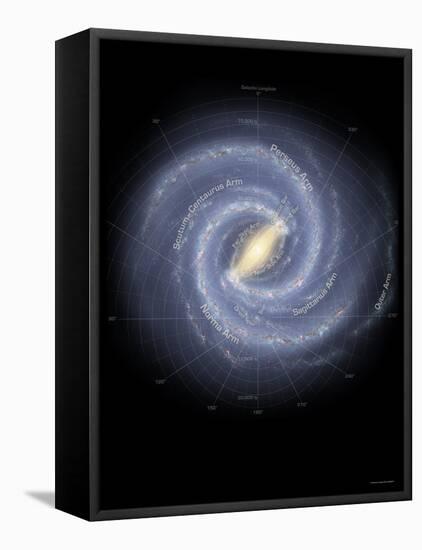 Milky Way Galaxy-Stocktrek Images-Framed Stretched Canvas