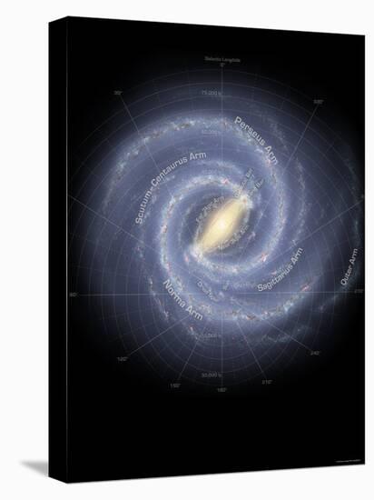 Milky Way Galaxy-Stocktrek Images-Stretched Canvas